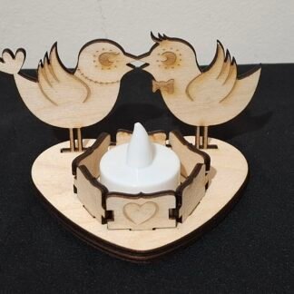 Lovebirds Candle Holder