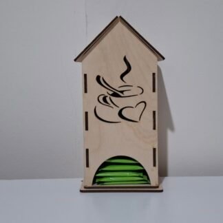 Wooden Tea House Organizer